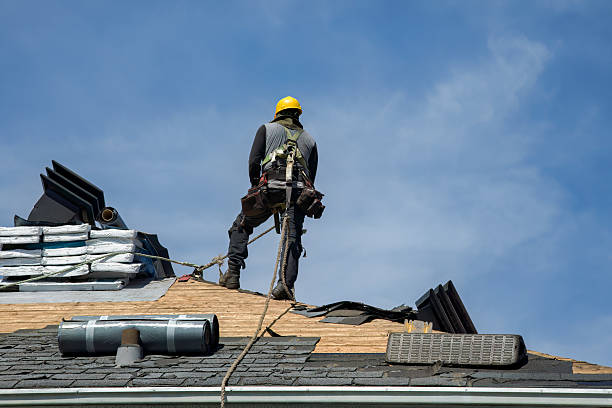Professional Flat Roof Repair technician working in Rose Hill, NC